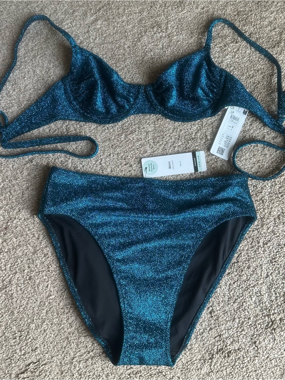 Blue Shimmer Bikini 👙💕